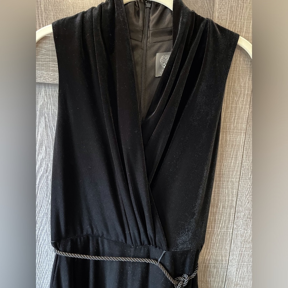 Vince Camuto Black Velvet, Sleeveless Jumpsuit